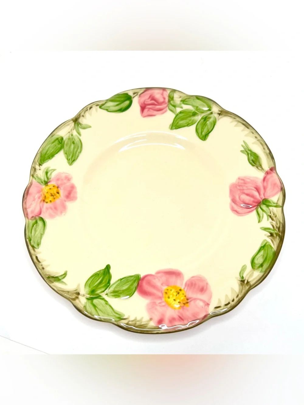 Vintage Franciscan Desert Rose Set 4 Bread Plates 1940s-50s California